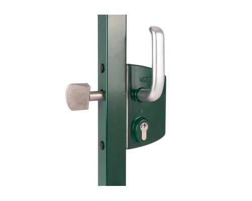 Locinox Замок LSKZ 6060 U2L для откатных ворот корпус металл, с ручками из алюминия зеленый RAL 6005 в Ростове-на-Дону