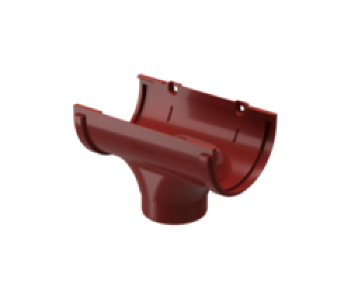 Воронка водосточная Дёке Standard 120 мм красная PVTD-1198