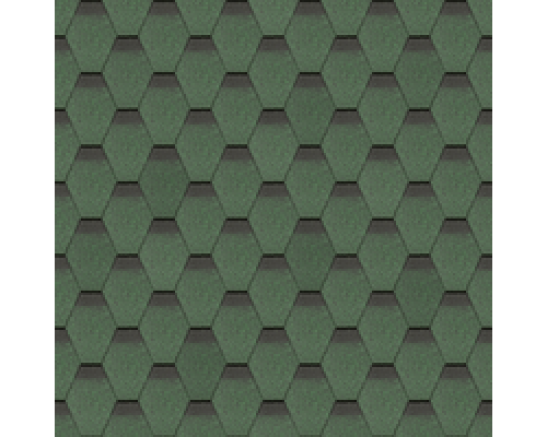 Гибкая черепица Дёке Standard Сота, зелёный (ZRSM-1025)