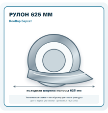 Рулон для фальцевой кровли 625 мм Rooftop Бархат